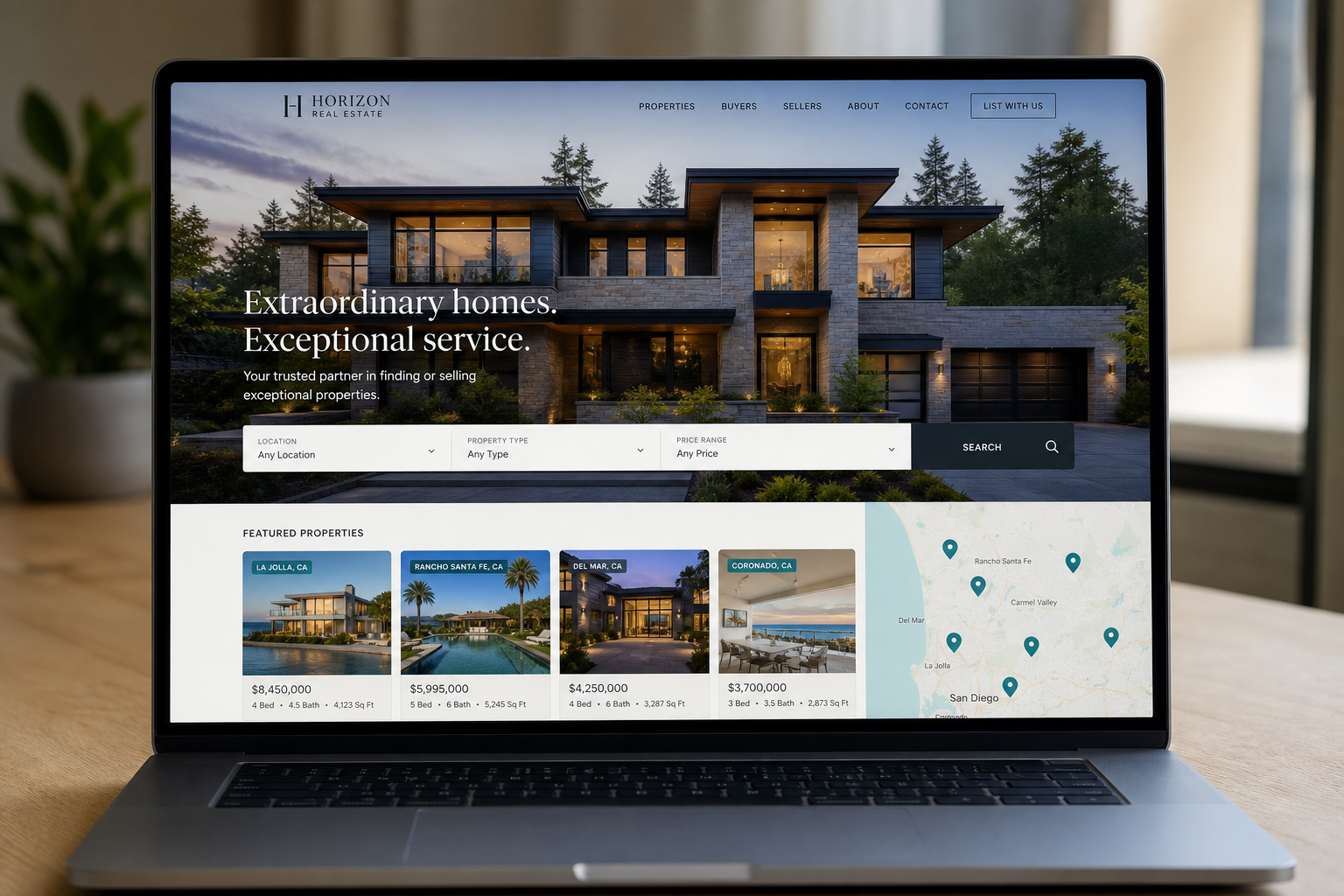 Real estate website